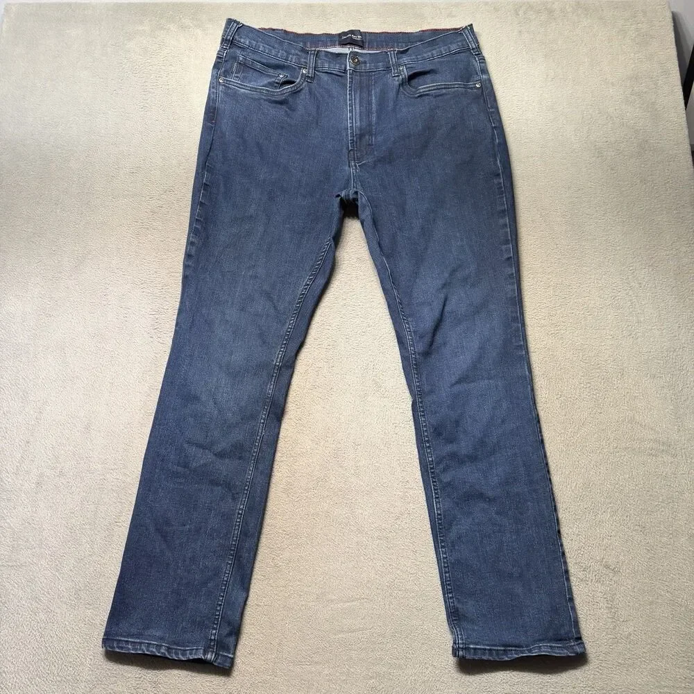 Jachs New York Tribeca Jeans Men’s 38x32 Blue Stretch Denim Straight Leg Pants